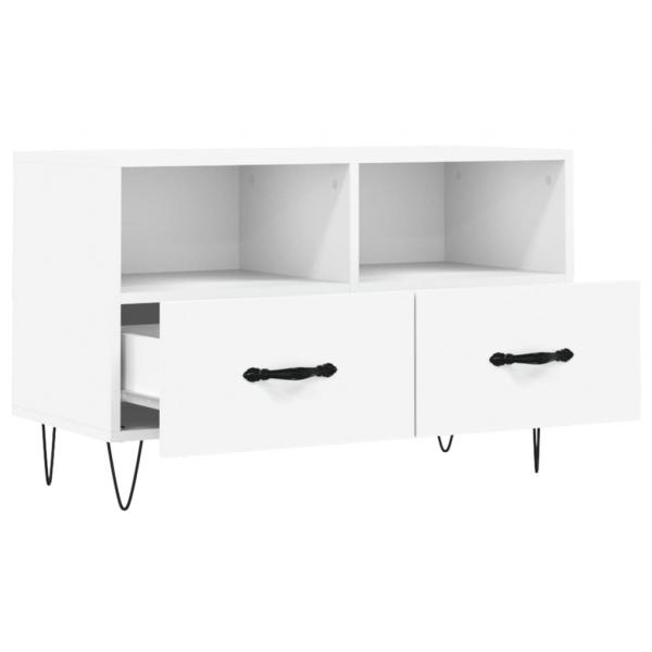 TV-Schrank Weiß 80x36x50 cm Holzwerkstoff