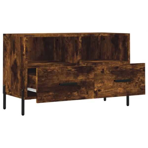 TV-Schrank Räuchereiche 80x36x50 cm Holzwerkstoff