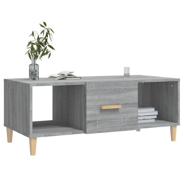 Couchtisch Grau Sonoma 102x50x40 cm Holzwerkstoff