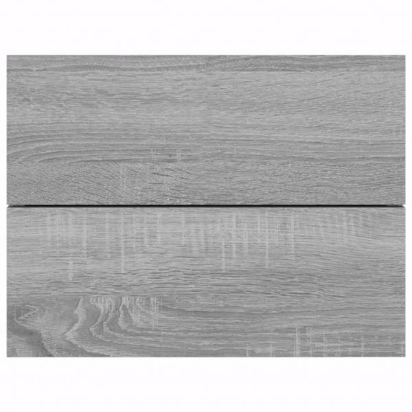 Nachttische 2 Stk. Grau Sonoma 40x30x30 cm Holzwerkstoff