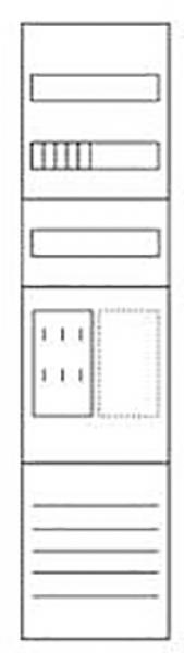 ARDEBO.de - ZSD-M17B0013 Zählerfeld, 1-feldrig, vorbereitet, Version M17B0013