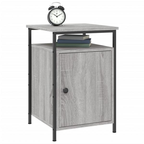 Nachttische 2 Stk. Grau Sonoma 40x42x60 cm Holzwerkstoff