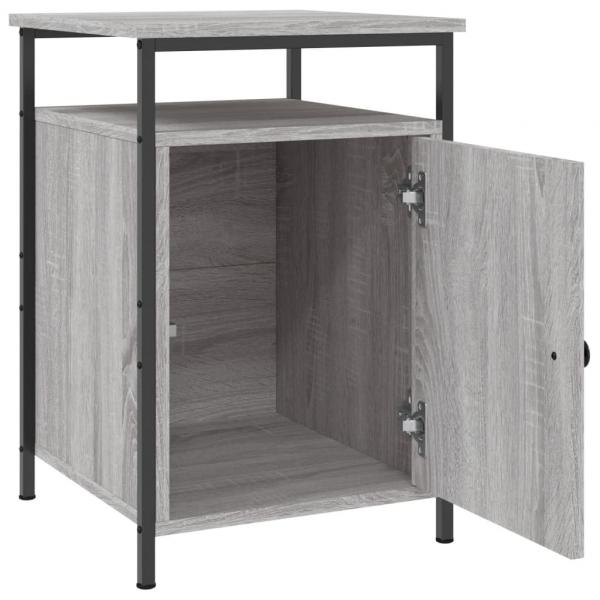 Nachttische 2 Stk. Grau Sonoma 40x42x60 cm Holzwerkstoff