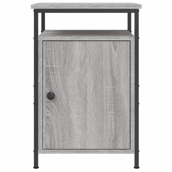 Nachttische 2 Stk. Grau Sonoma 40x42x60 cm Holzwerkstoff