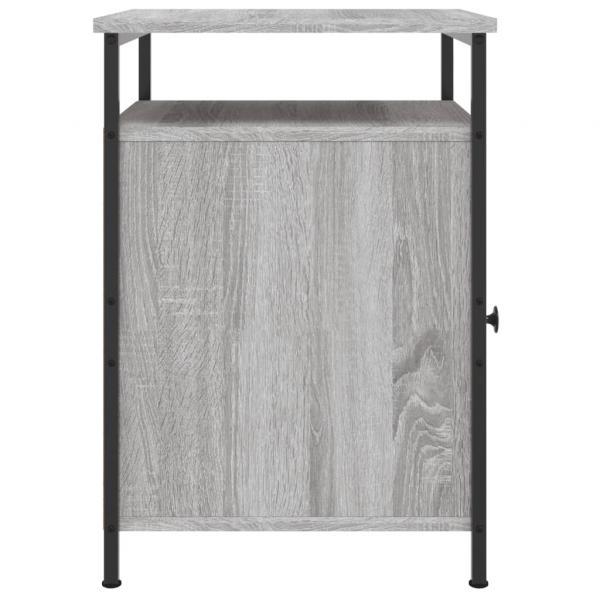 Nachttische 2 Stk. Grau Sonoma 40x42x60 cm Holzwerkstoff