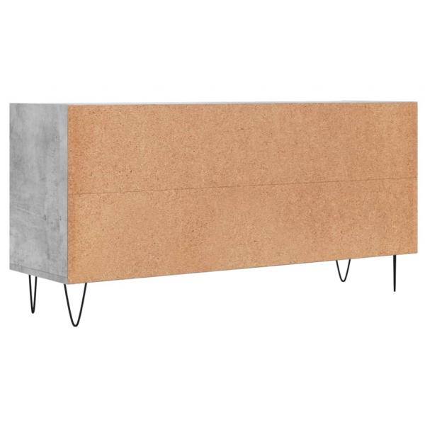 TV-Schrank Betongrau 103,5x30x50 cm Holzwerkstoff