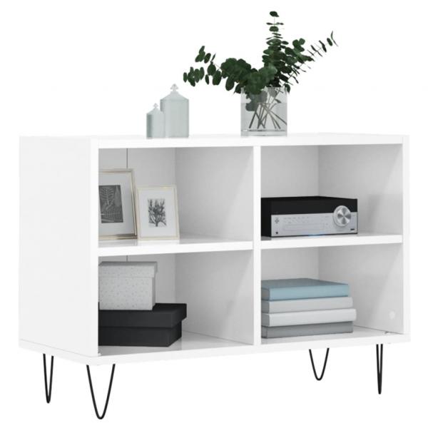 TV-Schrank Hochglanz-Weiß 69,5x30x50 cm Holzwerkstoff