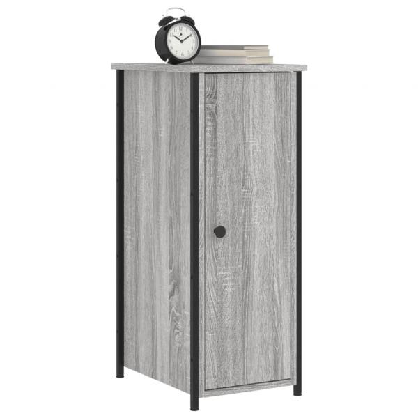 Nachttische 2 Stk. Grau Sonoma 32x42x80 cm Holzwerkstoff