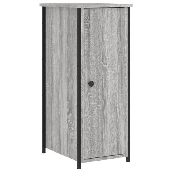 Nachttische 2 Stk. Grau Sonoma 32x42x80 cm Holzwerkstoff