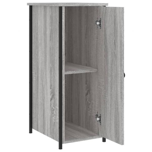 Nachttische 2 Stk. Grau Sonoma 32x42x80 cm Holzwerkstoff