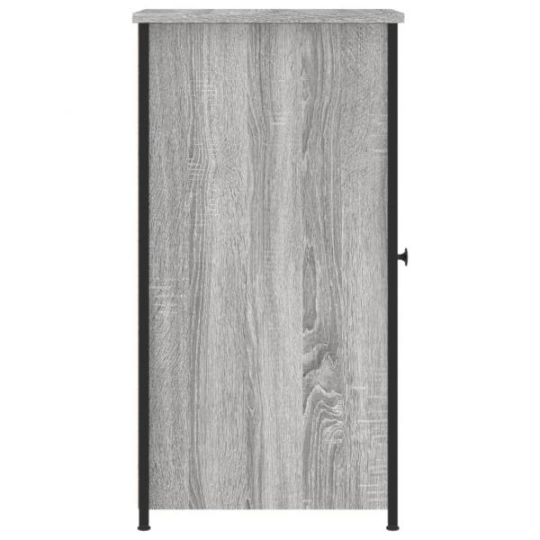 Nachttische 2 Stk. Grau Sonoma 32x42x80 cm Holzwerkstoff