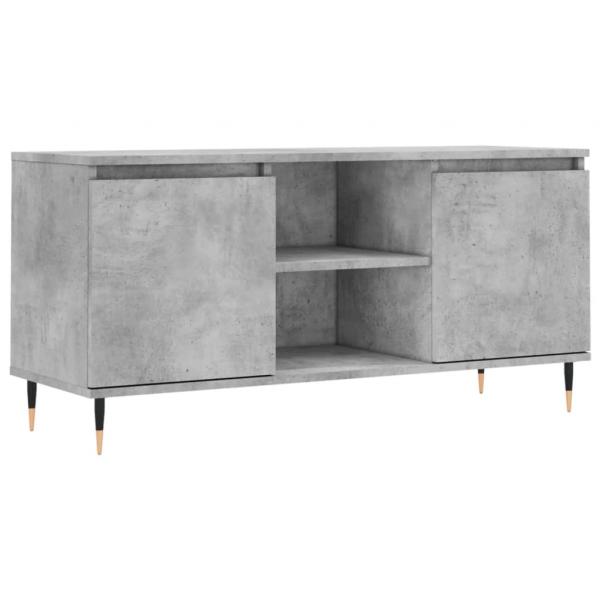 TV-Schrank Betongrau 104x35x50 cm Holzwerkstoff