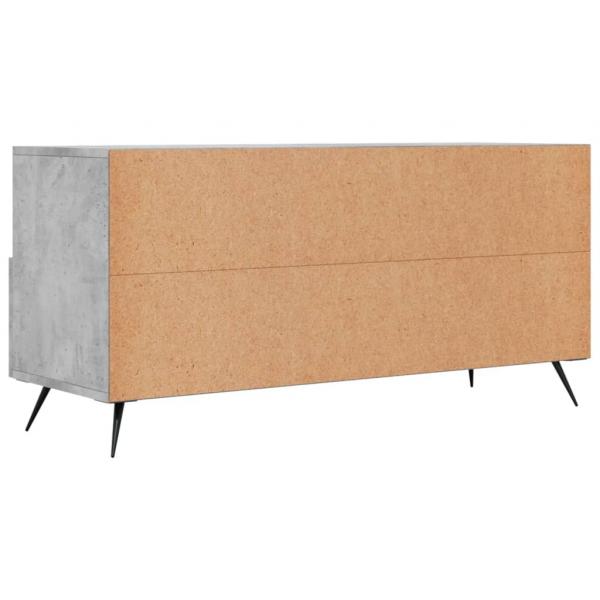 TV-Schrank Betongrau 102x36x50 cm Holzwerkstoff