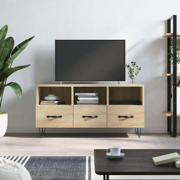 ARDEBO.de - TV-Schrank Sonoma-Eiche 102x36x50 cm Holzwerkstoff