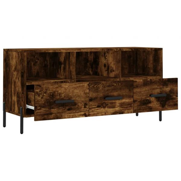 TV-Schrank Räuchereiche 102x36x50 cm Holzwerkstoff