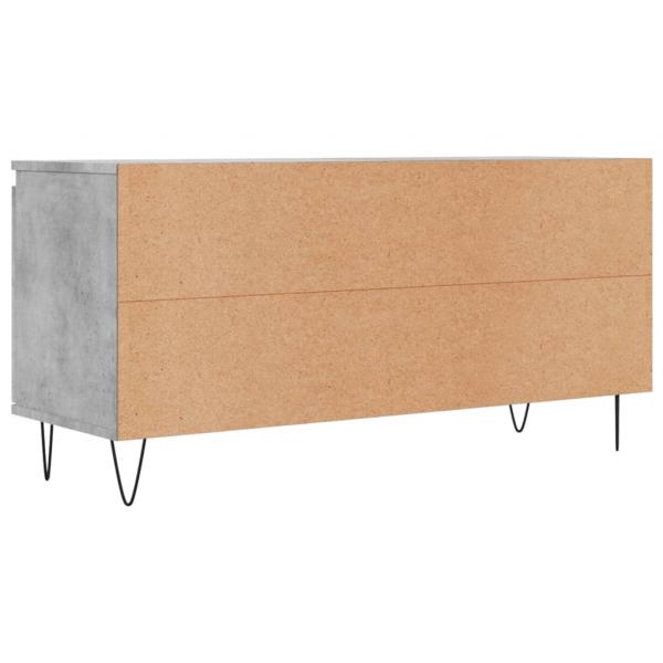 TV-Schrank Betongrau 104x35x50 cm Holzwerkstoff