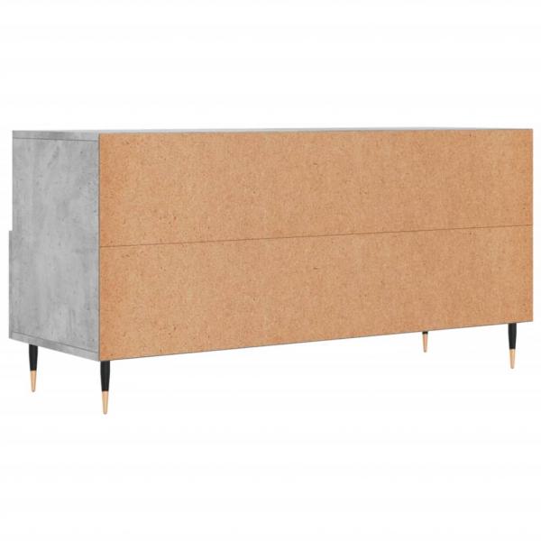 TV-Schrank Betongrau 102x36x50 cm Holzwerkstoff