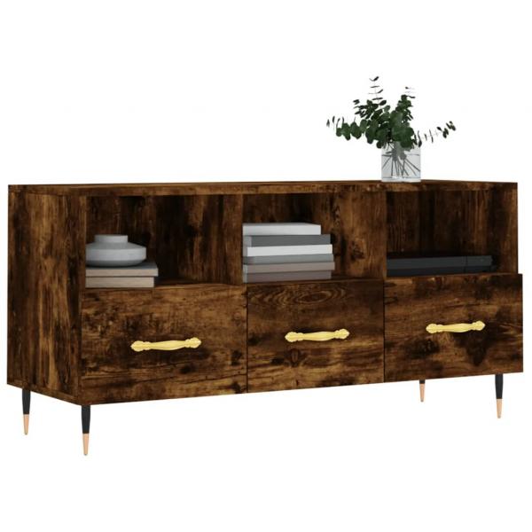 TV-Schrank Räuchereiche 102x36x50 cm Holzwerkstoff