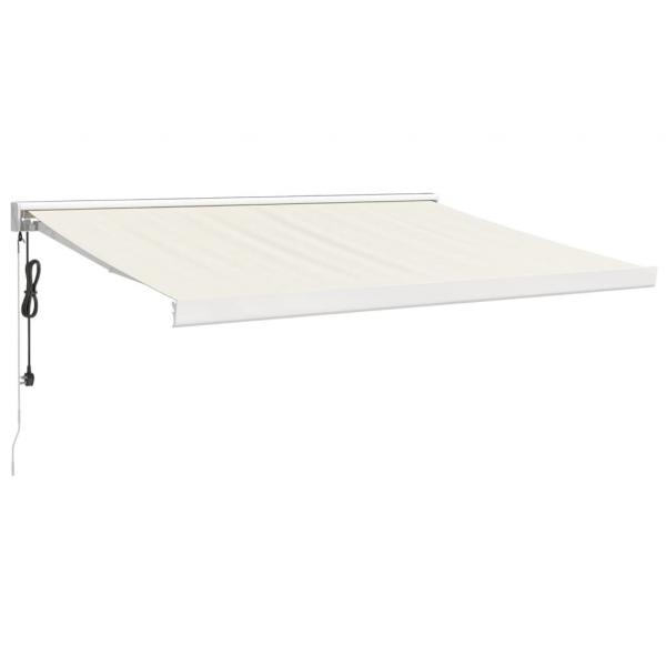 Markise Einziehbar Creme 3x2,5 m Stoff und Aluminium