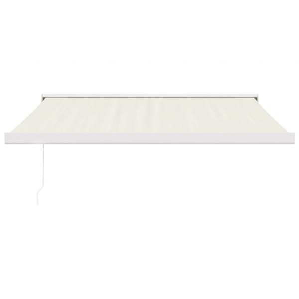 Markise Einziehbar Creme 3x2,5 m Stoff und Aluminium