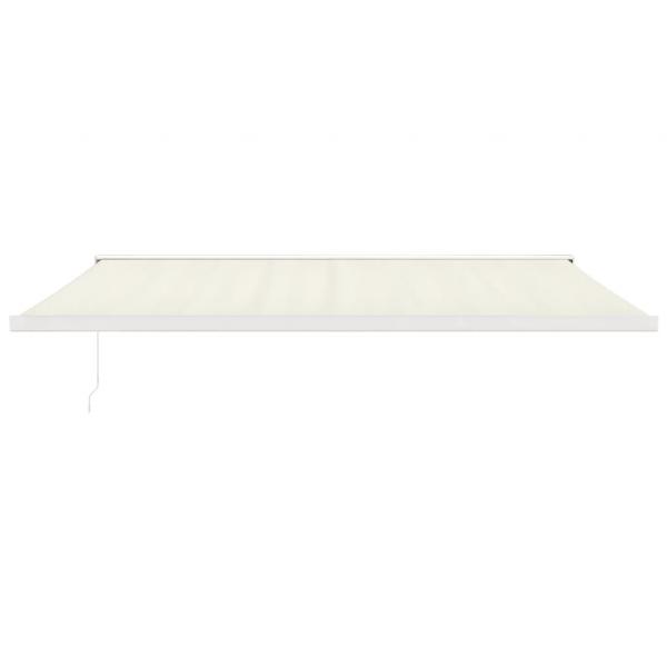 Markise Einziehbar Creme 5x3 m Stoff und Aluminium