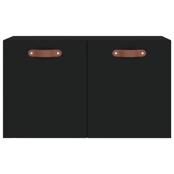 Wandschrank Schwarz 60x36,5x35 cm Holzwerkstoff