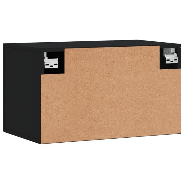 Wandschrank Schwarz 60x36,5x35 cm Holzwerkstoff