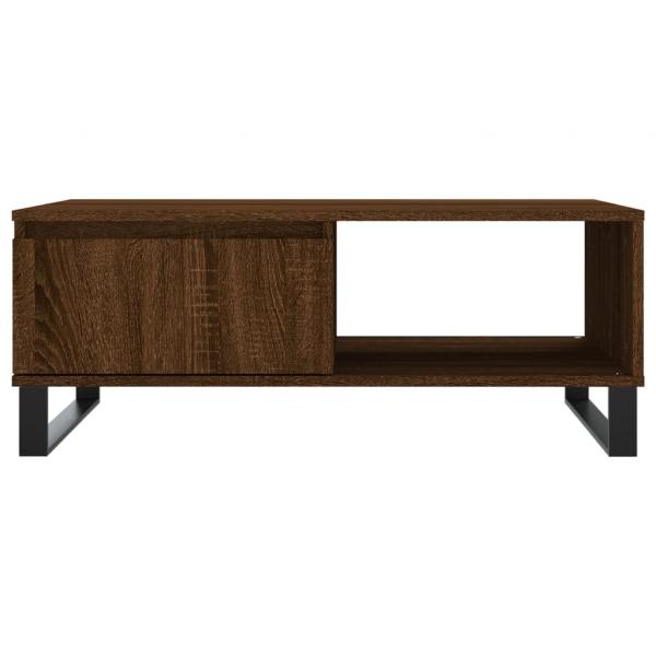 Couchtisch Braun Eichen-Optik 90x60x35 cm Holzwerkstoff