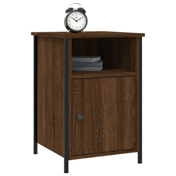 Nachttische 2 Stk. Braun Eichen-Optik 40x42x60 cm Holzwerkstoff