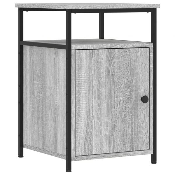 Nachttische 2 Stk. Grau Sonoma 40x42x60 cm Holzwerkstoff