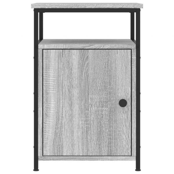 Nachttische 2 Stk. Grau Sonoma 40x42x60 cm Holzwerkstoff