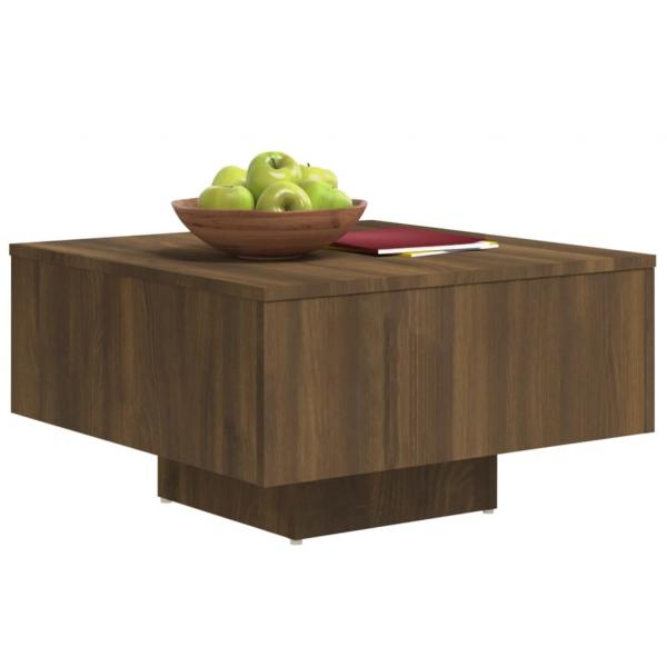 Couchtisch Braun Eichen-Optik 60x60x31,5 cm Holzwerkstoff