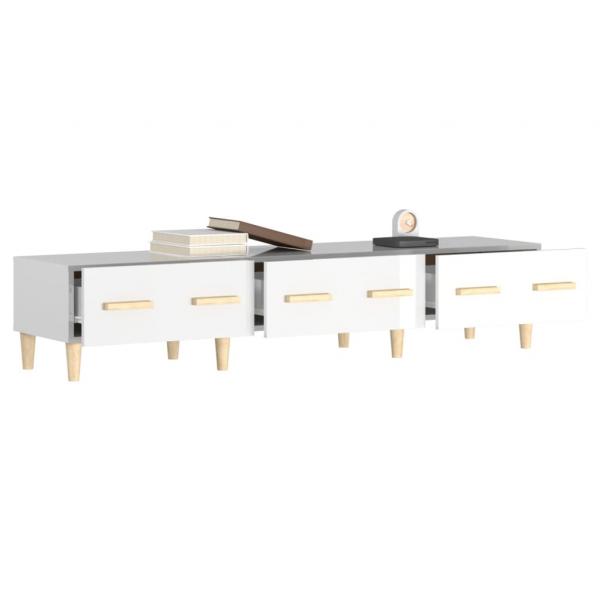 TV-Schrank Hochglanz-Weiß 150x34,5x30 cm Holzwerkstoff