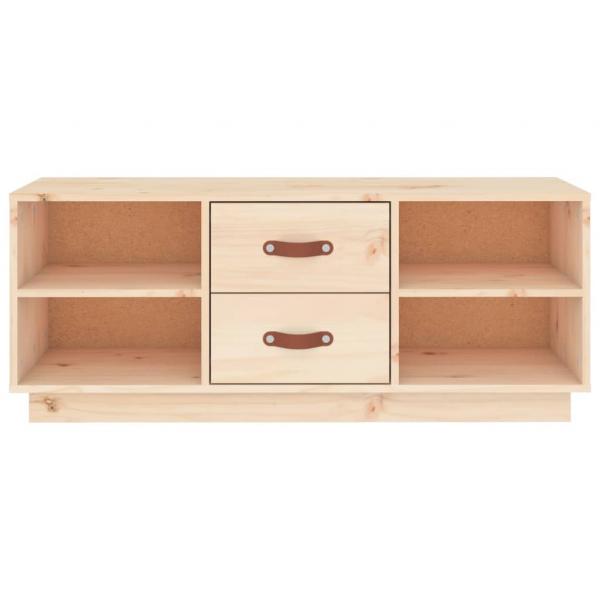 TV-Schrank 100x34x40 cm Massivholz Kiefer