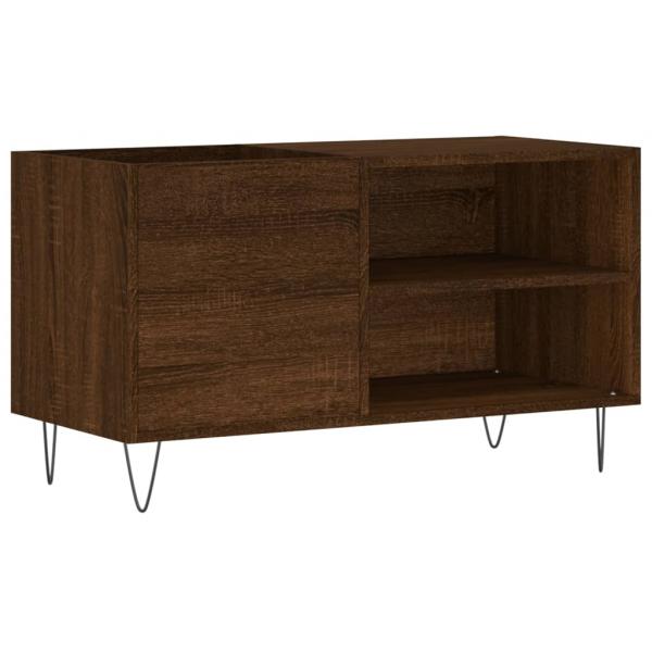 Plattenschrank Braun Eichen-Optik 85x38x48 cm Holzwerkstoff