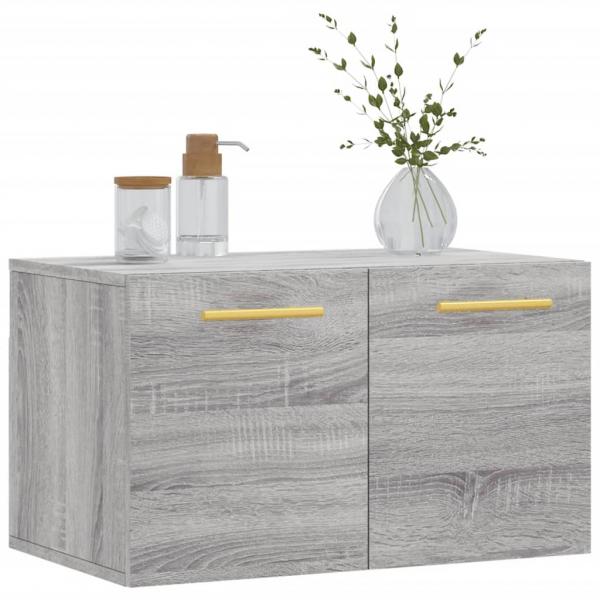 Wandschrank Grau Sonoma 60x36,5x35 cm Holzwerkstoff