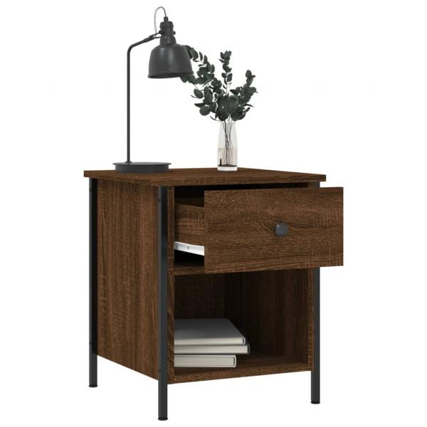 Nachttische 2 Stk. Braun Eichen-Optik 40x42x50 cm Holzwerkstoff