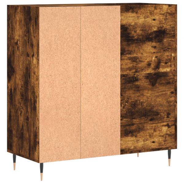 Plattenschrank Räuchereiche 84,5x38x89 cm Holzwerkstoff