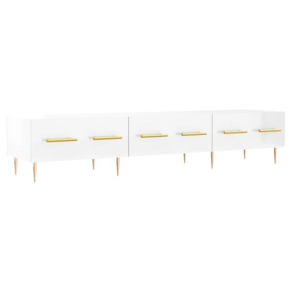 TV-Schrank Hochglanz-Weiß 150x36x30 cm Holzwerkstoff