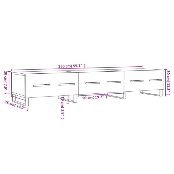 TV-Schrank Sonoma-Eiche 150x36x30 cm Holzwerkstoff