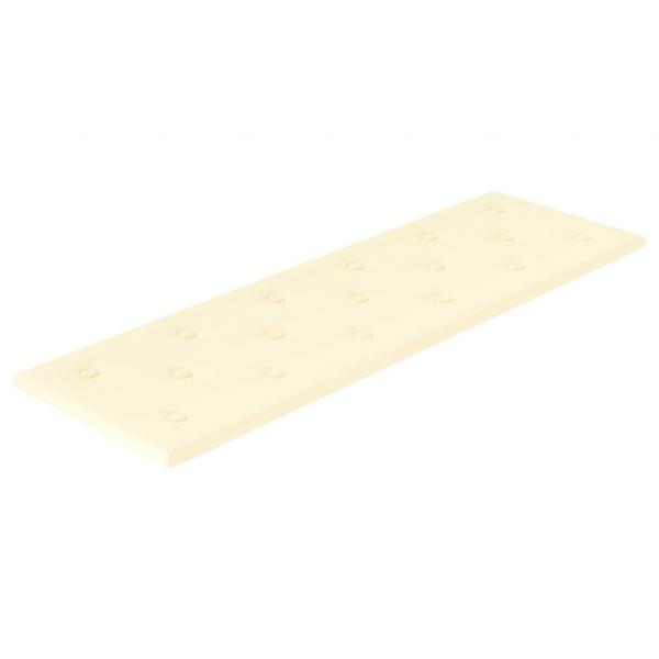 Wandpaneele 12 Stk. Creme 90x30 cm Kunstleder 3,24 m²