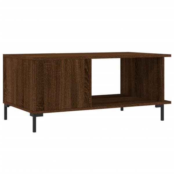 Couchtisch Braun Eichen-Optik 90x50x40 cm Holzwerkstoff