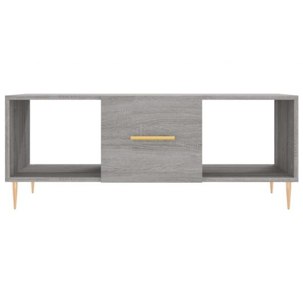 Couchtisch Grau Sonoma 102x50x40 cm Holzwerkstoff