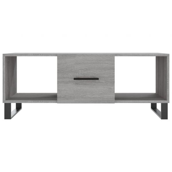 Couchtisch Grau Sonoma 102x50x40 cm Holzwerkstoff