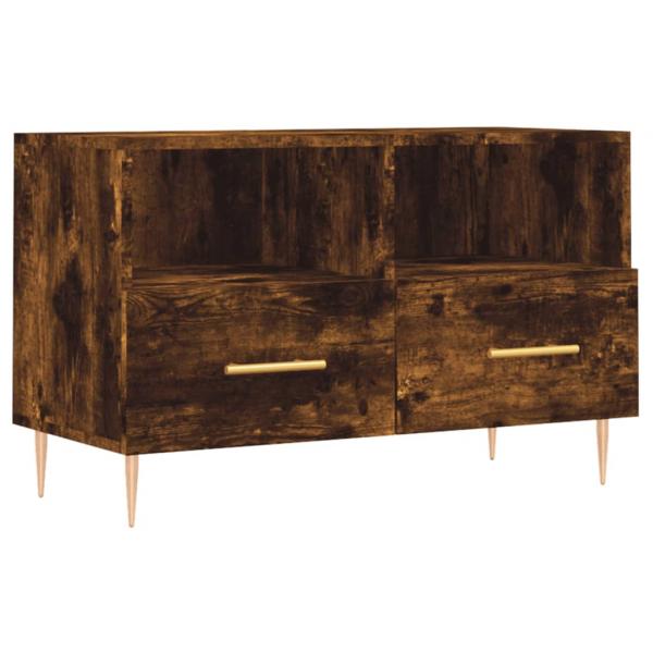 TV-Schrank Räuchereiche 80x36x50 cm Holzwerkstoff