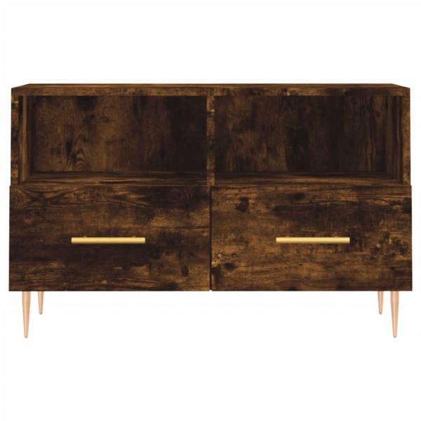 TV-Schrank Räuchereiche 80x36x50 cm Holzwerkstoff