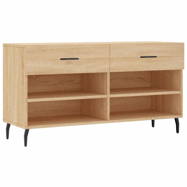 Schuhbank Sonoma-Eiche 102x35x55 cm Holzwerkstoff