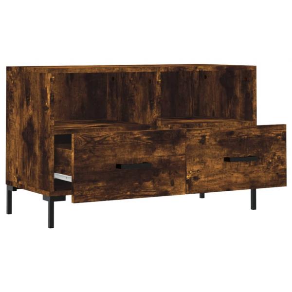 TV-Schrank Räuchereiche 80x36x50 cm Holzwerkstoff