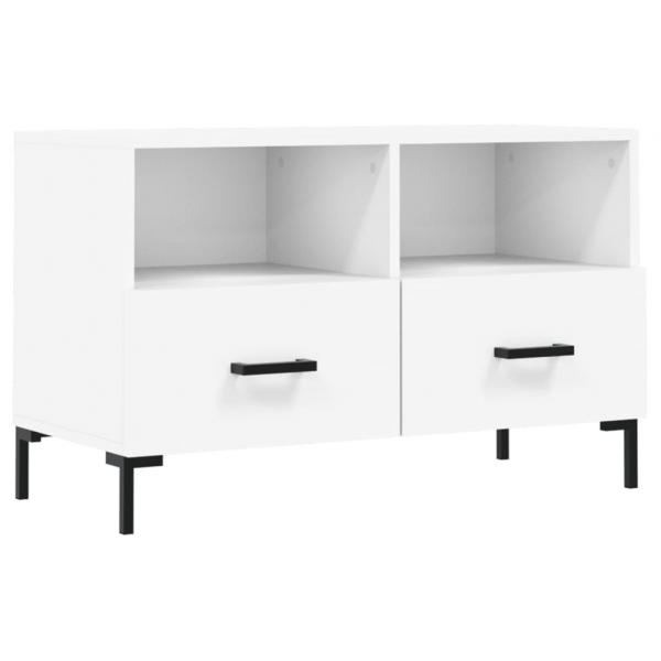 TV-Schrank Weiß 80x36x50 cm Holzwerkstoff