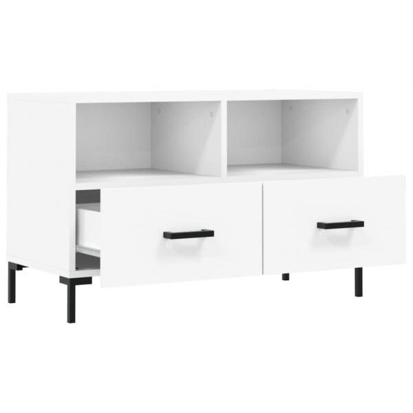 TV-Schrank Weiß 80x36x50 cm Holzwerkstoff